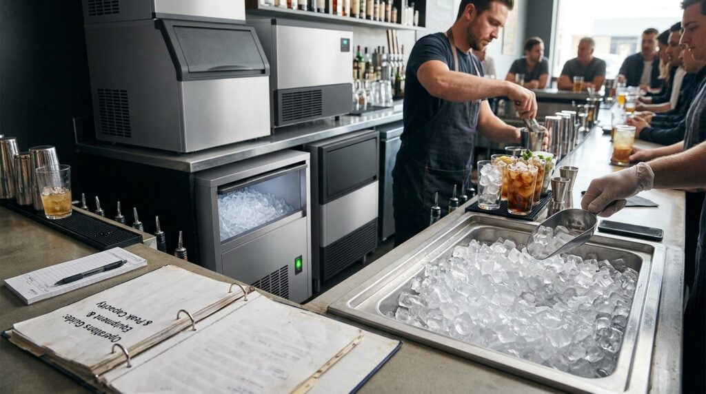 How much ice capacity do I need for a small venue?