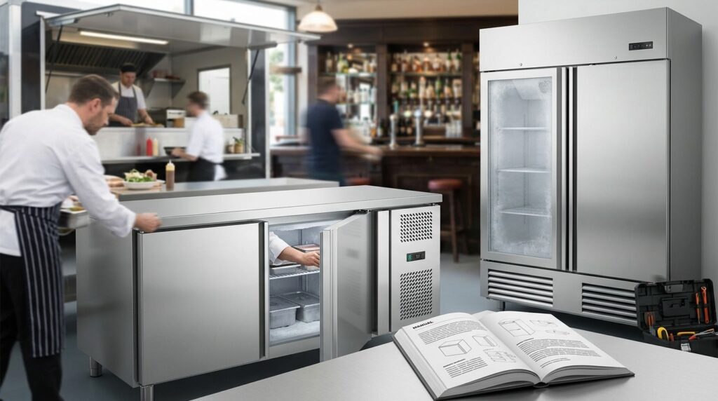 What is the difference between an undercounter/commercial freezer and a domestic mini freezer?