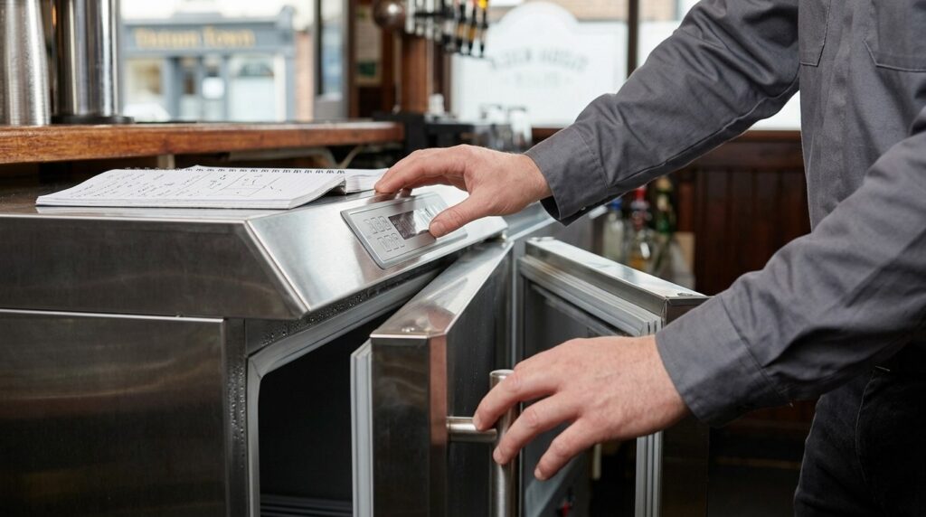 What running costs should Irish operators expect from a 150L Unifrost undercounter fridge, and how can they minimise electricity use over its lifetime?
