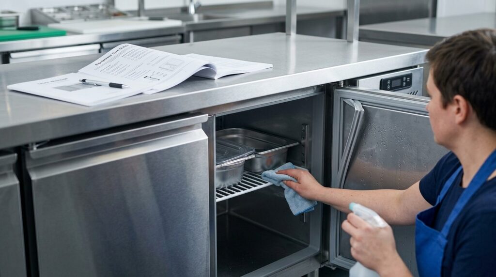 What maintenance is required for Unifrost counter fridges?