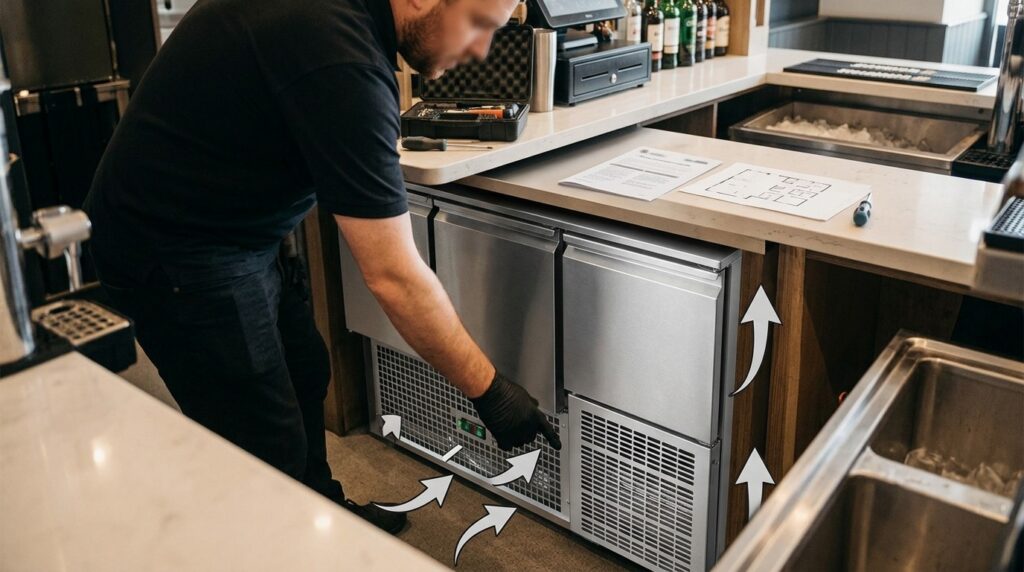 Can these bottle coolers be built-in under counters?