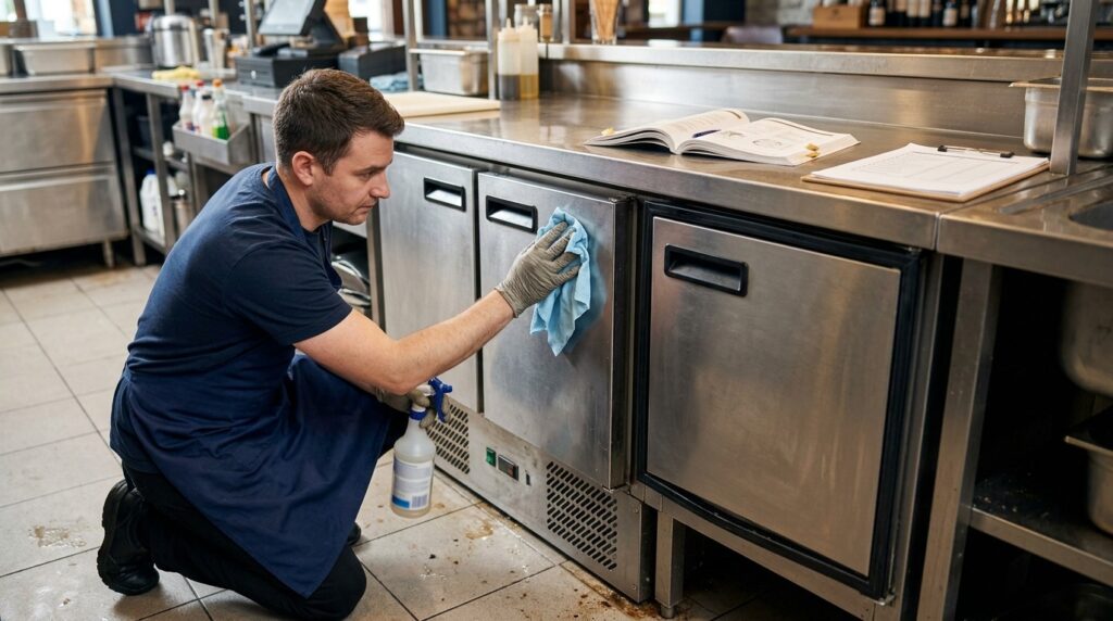 What are the specific cleaning needs of undercounter units?