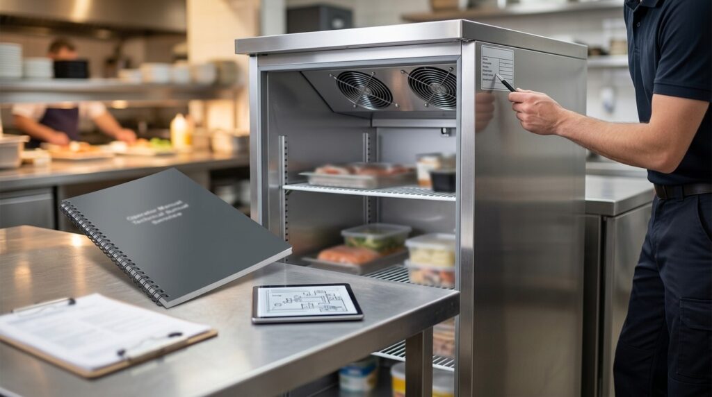 Where can I download Unifrost upright fridge manuals?
