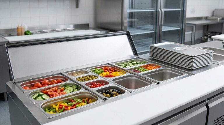 Unifrost Cold Topper GN Pan Size, Depth & Divider Compatibility Guide for Irish Prep Lines
