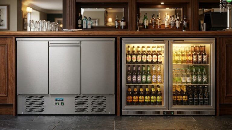 Unifrost R200SN/R200SVN Undercounter Fridge vs. BC20 Bottle Cooler: Back-Bar Storage Planning for Irish Bars