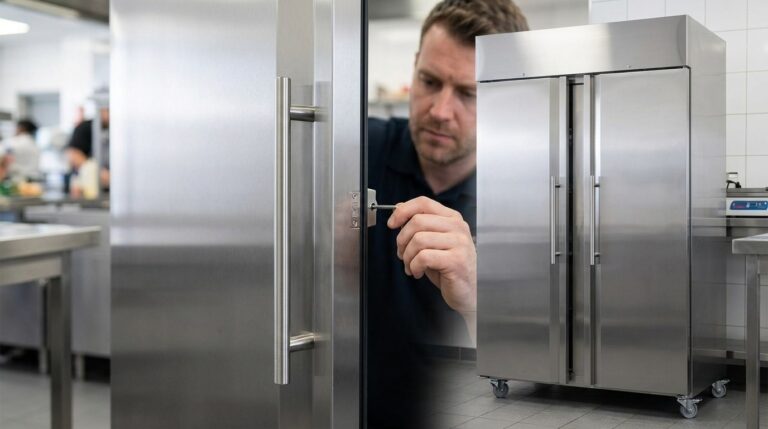 Adjusting Unifrost Upright Freezer Door Handles in Irish Kitchens