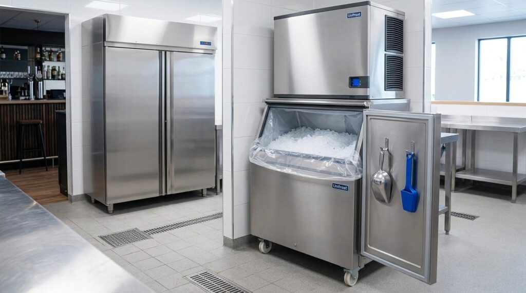 Unifrost Upright Freezer and Ice Storage Bin Service Planning