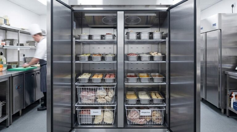 Unifrost F410SS Upright Freezer Planning Guide for Irish Hotel Banqueting Kitchens