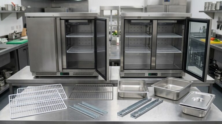Unifrost Undercounter Fridge Freezer Replacement Shelves, Runners, GN Racking Parts Guide