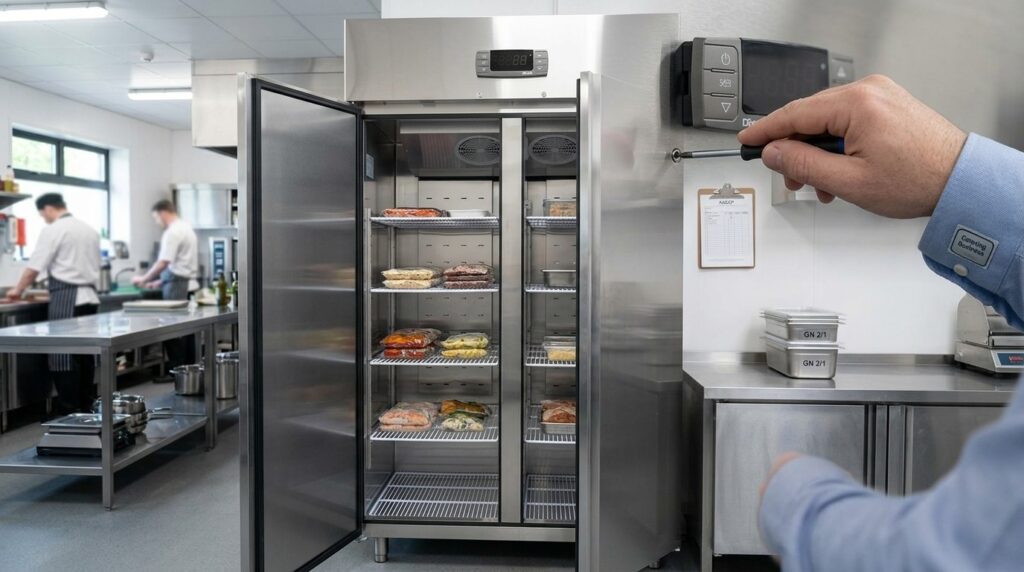 Customising Advanced Settings on Unifrost Upright Freezer Controllers for Irish Kitchens