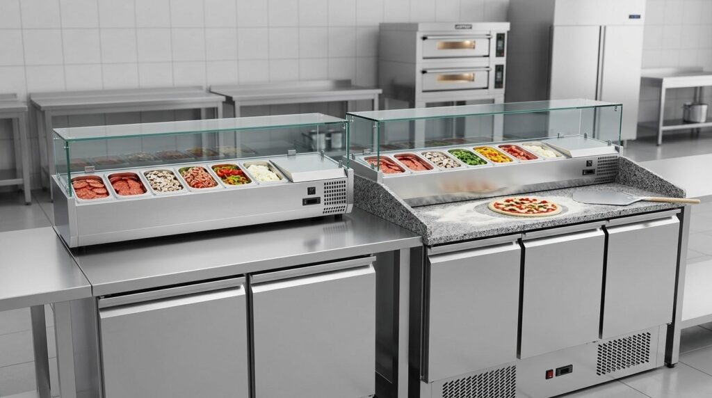 Unifrost Cold Topper vs SA136G Saladette Compact Pizza Line Buying Guide
