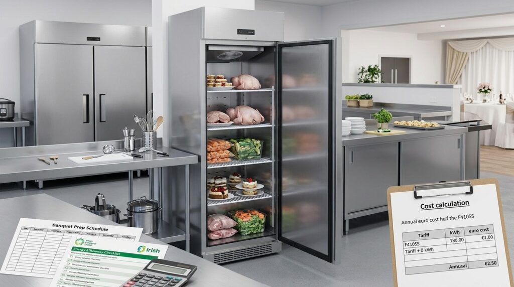 Unifrost F410SS Upright Freezer: Energy Planning Guide for Irish Hotel Banqueting Kitchens